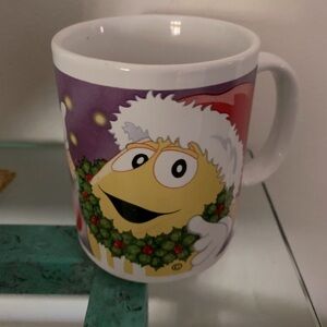 Vintage Yellow   M&M's Christmas coffee mug